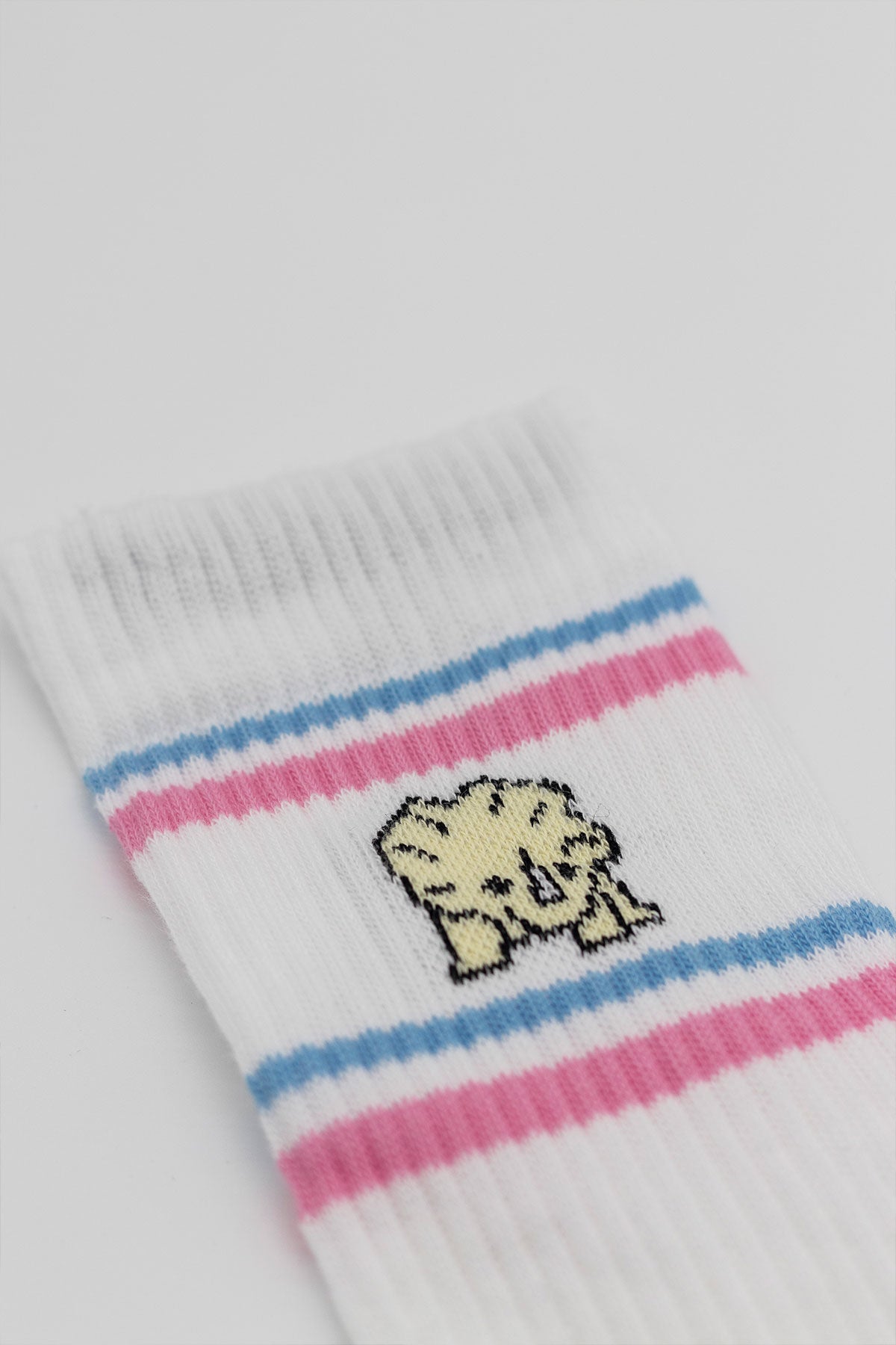 HORNY GUCKT Dino socks white