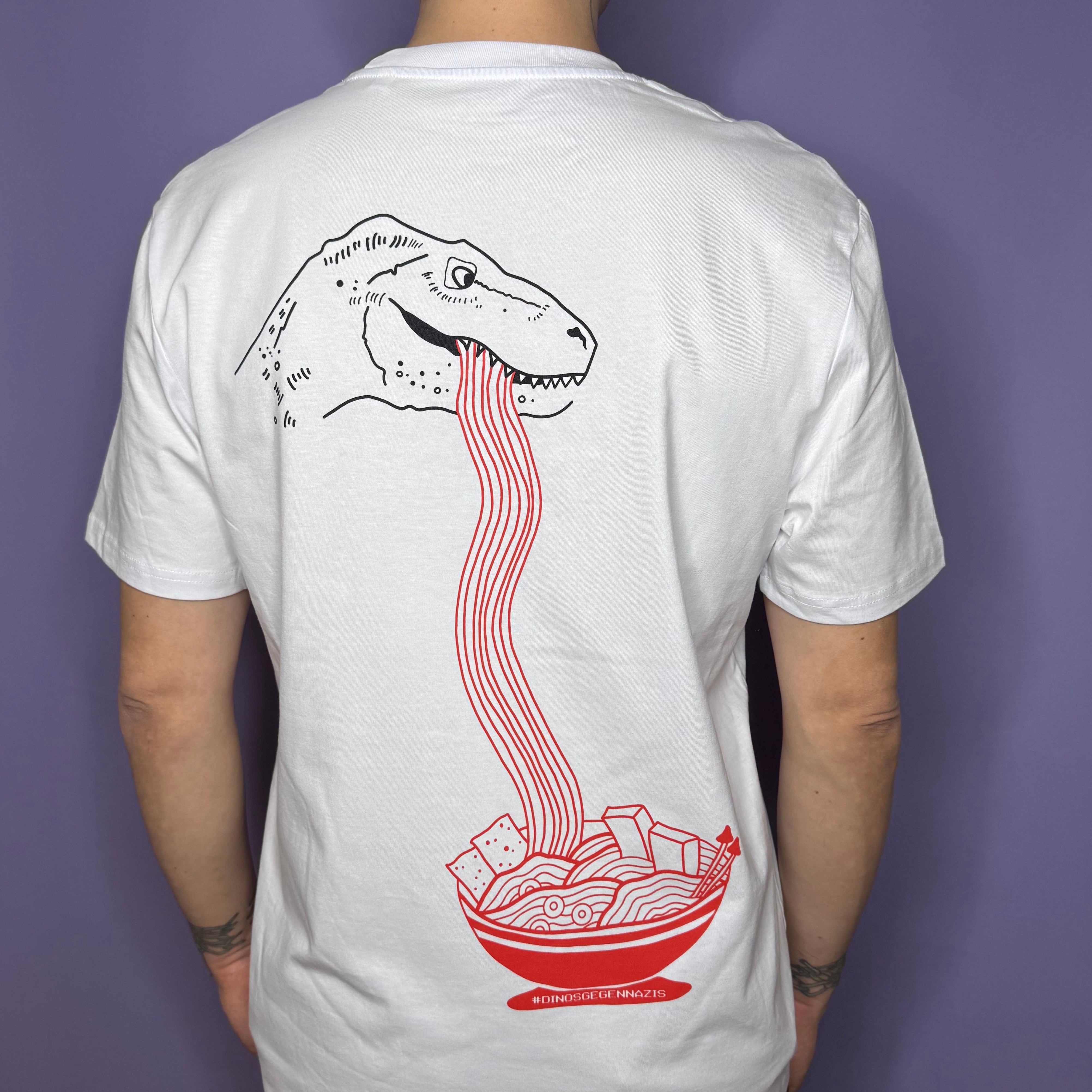 TIRY Unisex Dino T-Shirt White