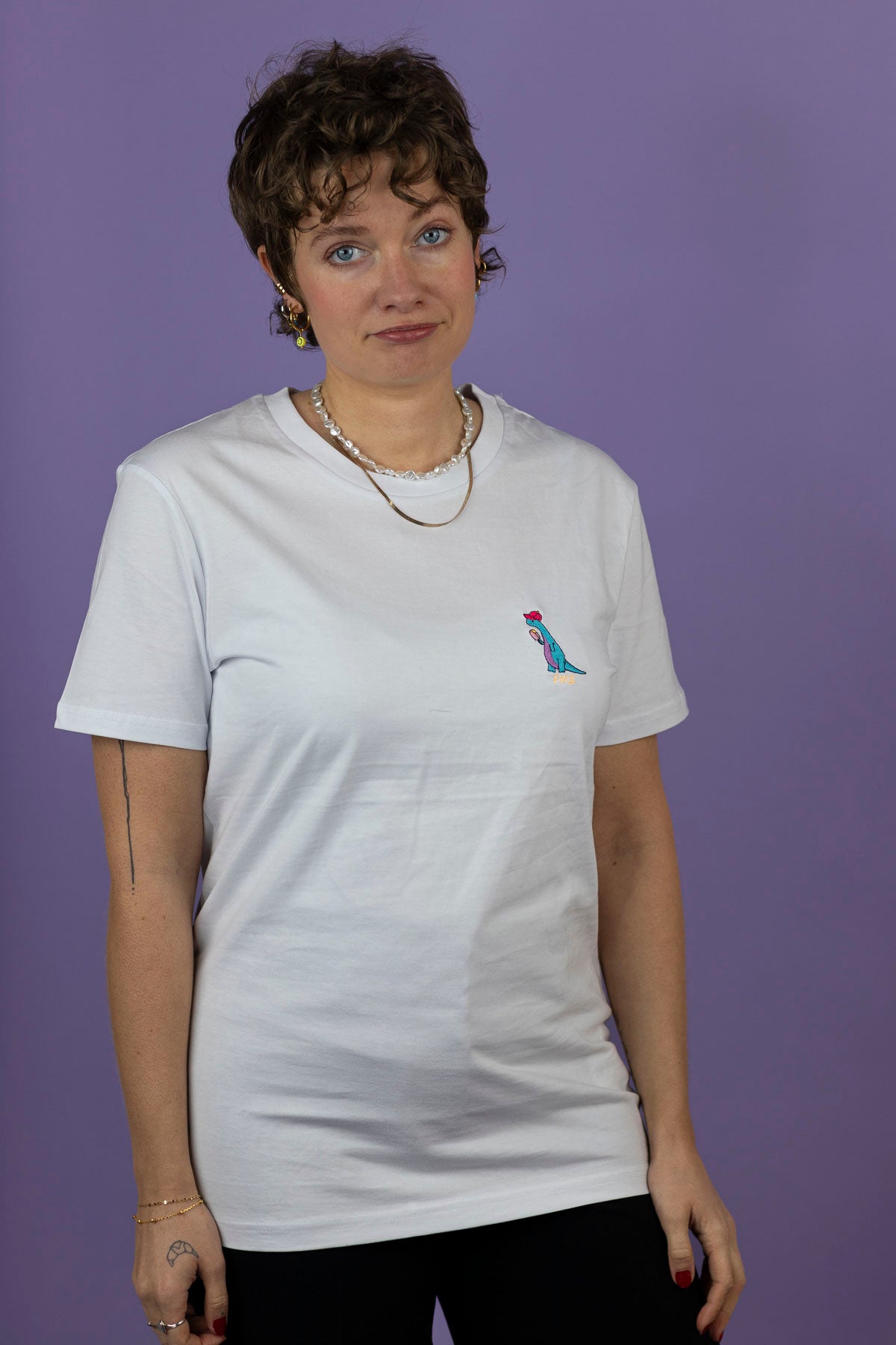 PMS Dino T-Shirt Weiss