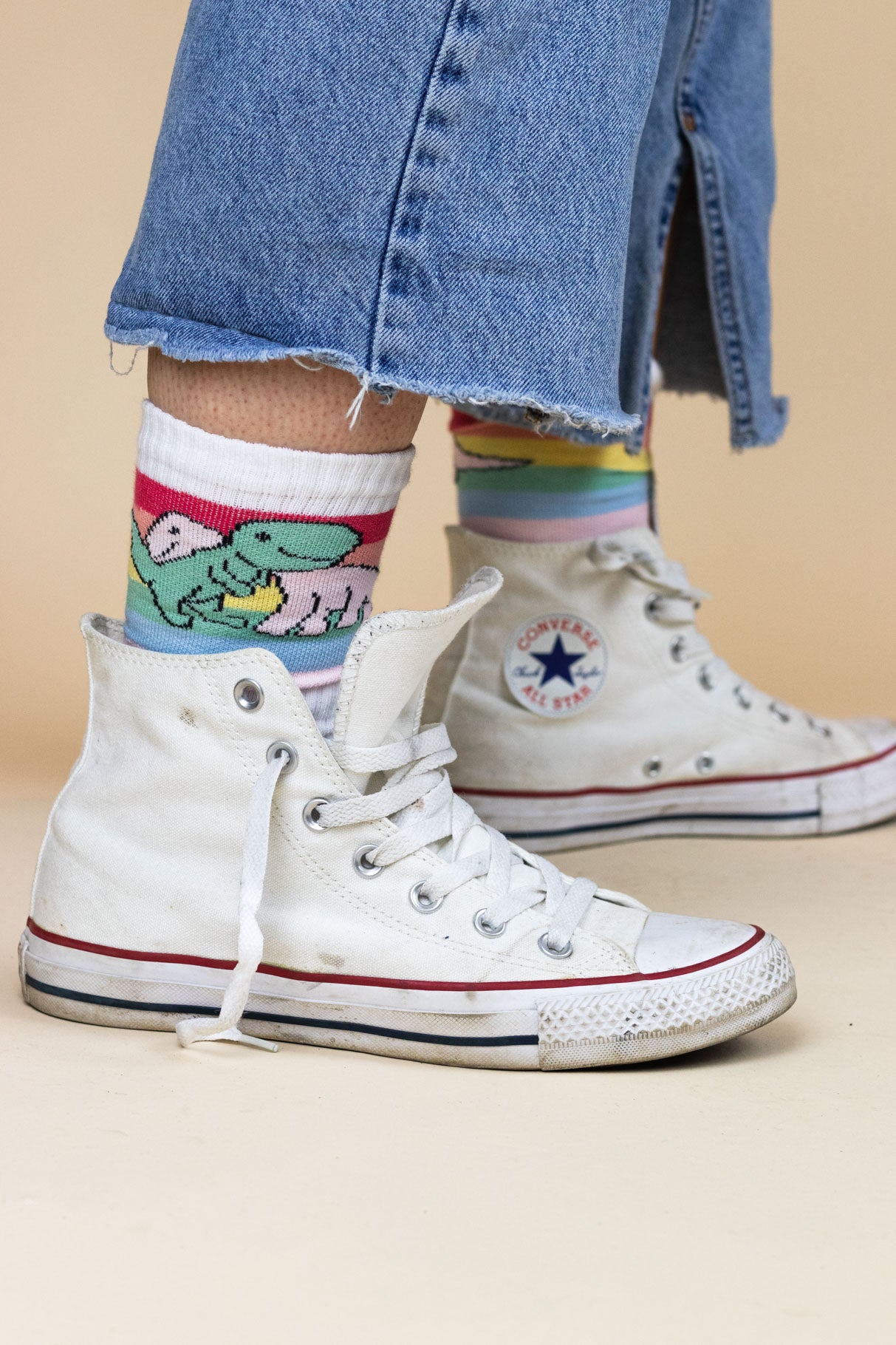 TIRY Dino Socks Pride LoveIsLove