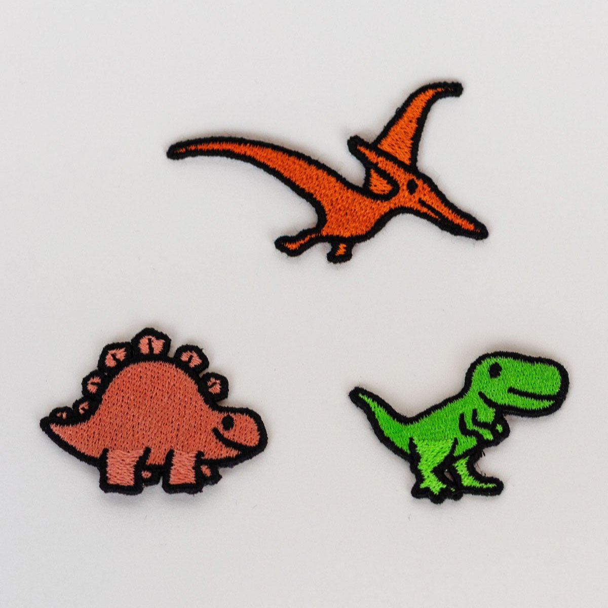 Stegosaurus Tyrannosaurus Rex Pteranodon Dino Patches Kreuzueber